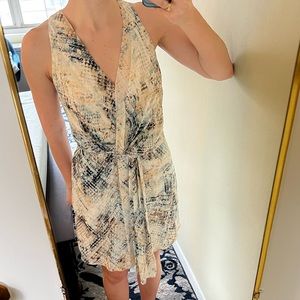 Like New Haute Hippie Abstract Print Silk A-line Dress